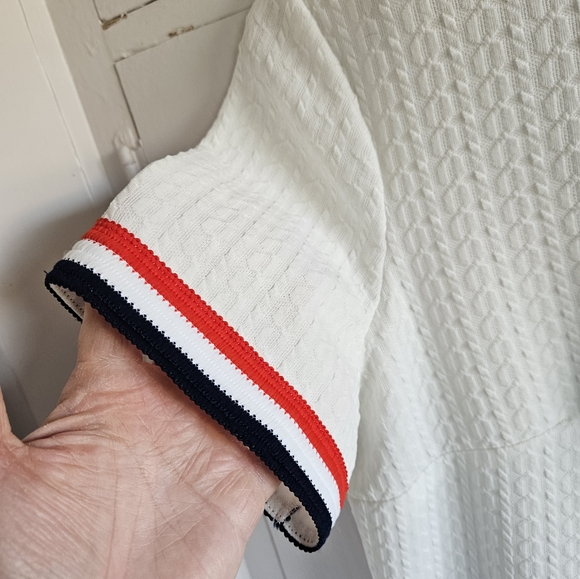 White with stripes retro dress Size XL - Picture 7 of 11